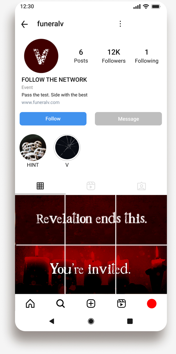 Instagram Page Mockup